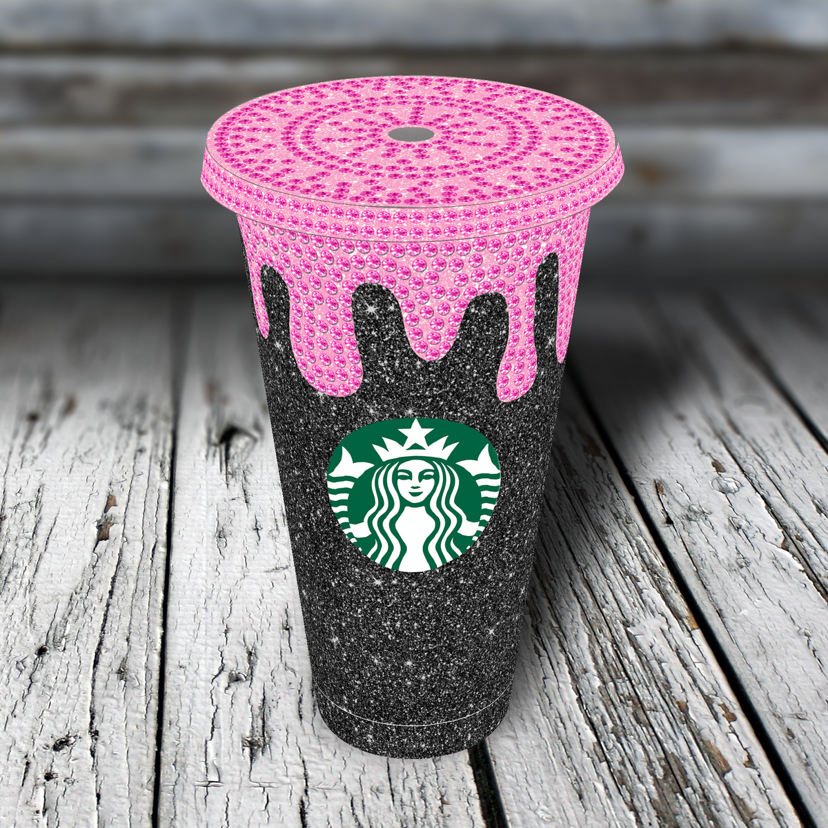 Pink Glitter Starbucks Tumbler – MooCrew Customs