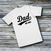 Unisex Custom Tees - DAD - Personalized Established Year