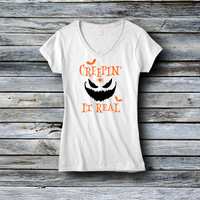 Fashion Custom Tees - Halloween: Creepin' It Real - Boogie Face