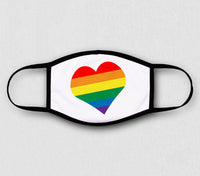 Adjustable Face Mask - PRIDE Heart Masks