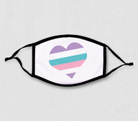 Adjustable Face Mask - PRIDE Heart Masks