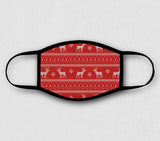 Adjustable Face Mask - Ugly Sweater Reindeer