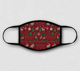 Adjustable Face Mask - Ugly Sweater X-MAS