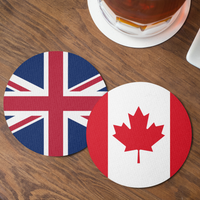 Hardboard Coasters - Country Flags